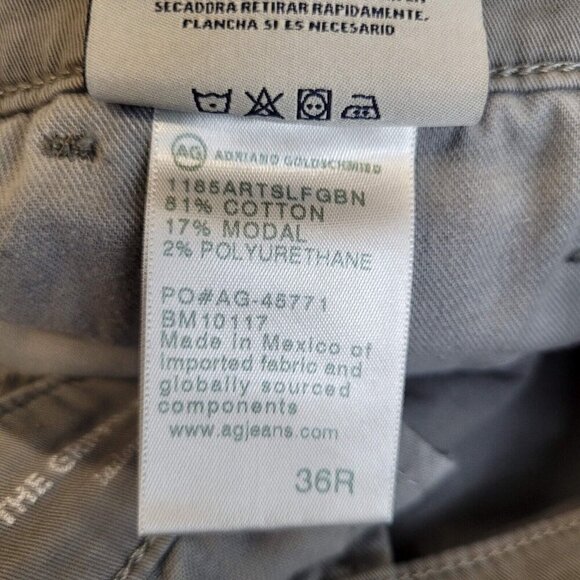 AG Adriano Goldschmied The Griffin Relaxed Tailored 10" inseam Chino Short Sz 36 - Picture 8 of 12